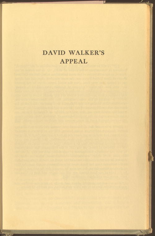 Image 2 of 82, David Walker's Appeal in Four Articles, together w