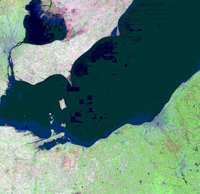 Great Lakes, U.S.-Canada border Image