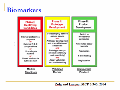 Biomarkers: Three phases