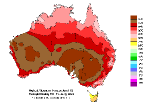 Extreme Maximum Temperatures During The Two Week period Ending February 19, 2004 