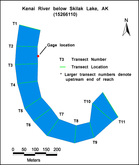 Kenai River below Skilak Lake , habitat image map