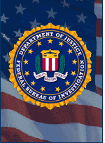 Graphic of the FBI Seal on a U.S. Flag