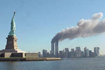Twin Towers after the attacks of 911
