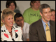 Secretary Arne Duncan and West Virgina First Lady Gayle Manchin listen to student testimonies at Blue Ridge Community and Technical College in Martinsburg, WV.