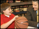 Secretary Arne Duncan delivers a basketball to the students and staff of Eagle School Intermediate in Martinsburg, WV.