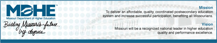 Banner for Missouri Department of Higher Education