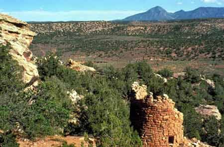 Tower at Painted Hand Pueblo in CANM