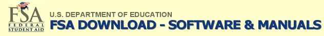 FSA logo US Department of Education - FSAdownload software and documentation