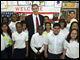 Secretary Duncan, along with William Hite, Jr., interim superintendent of Prince George's County Public Schools, visits with students at Doswell Brooks Elementary School in Capitol Heights, Md.