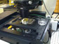 microfluidics device and a microscope