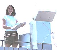 image of author with clipboard
