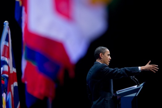 President Obama speaks in London