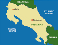 Map of Costa Rica