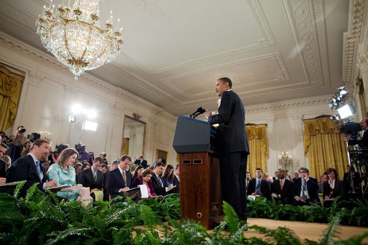 The President at a press conference
