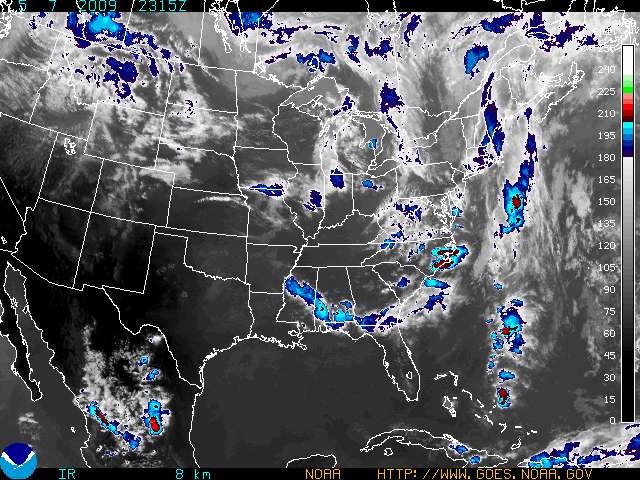 Regional Infrared Satellite Image - Click to enlarge