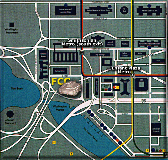 Map of the FCC Portals Building Vicinity