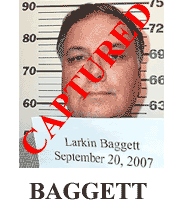 photograph of captured fugitive Larkin Baggett