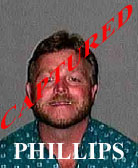 photograph of captured fugitive David Phillips
