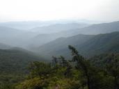 Smoky Mountains obscured by smog