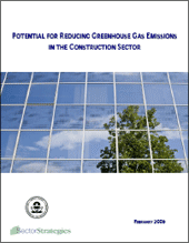 [cover] Potential For Reducing Greenhouse Gas Emissions In The Construction Sector