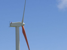 Image: Renewable energy using a wind turbine.