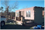 Roof off house near Locust Fork in Blount county.