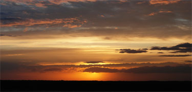 Sunset over Laguna Madre