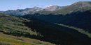 a photo of the mountains at treeline