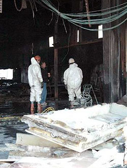Clean-up of Industrial Plating Corp. after fire
