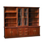 Symphony 102 in. W Door/Box/Door Library Wall Unit with Center Glass Doors