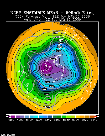 NCEP Ensemble forecast product