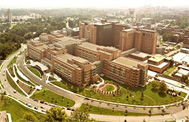 aerial view of the Clinical Research Center in Bethesda, Maryland