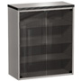 Harmony 33 in. W x 15 in. D Glass Door Upper Storage Unit