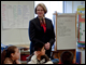 Secretary Spellings visits a classroom at Auburn Elementary School in Salem, Oregon. 