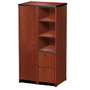 Harmony 33 in. W Left Door Open Shelf and File Tower Cabinet