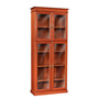 Baritone 35 in. W x 15 in. D Six Shelf Glass Door Bookcase