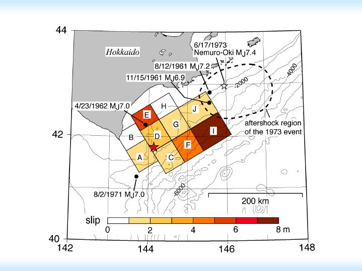 location of historic earthquakes