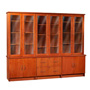 Concerto 101 in. W Door/Lateral/Door Library Wall Unit with Glass Doors