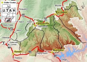 Map of Grand Staircase-Escalante National Monument