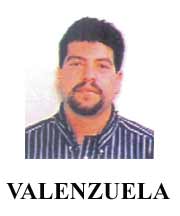 photograph of fugitive Mauro Valenzuela