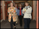 Secretary Spellings, Senator Ted Stevens, and Senator Lisa Murkowski are given a tour of Nome elementary school by Principal Carl White.