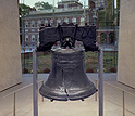 The Liberty Bell in the Liberty Bell Center.