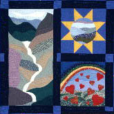 A travelogue quilt