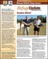 Cover of the March/April Refuge Update bimonthly newsletter