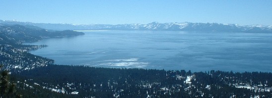 Beautiful Lake Tahoe from above Incline Village, Nevada