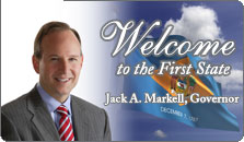 Photo of Jack Markell, Delaware's Governor. Visit the Governor's Web Site.
