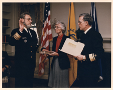 [Swearing-in of U.S. Surgeon General C. Everett Koop]. 1981.