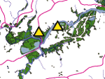 Graphic showing area within Christina River Watershed Database and Mapping Project.