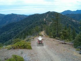 OHV riders enjoying trail 2 near Wild Cow Mountain