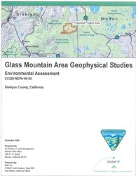 Glass Mountain Area Geophysical Study Environmental Assessment